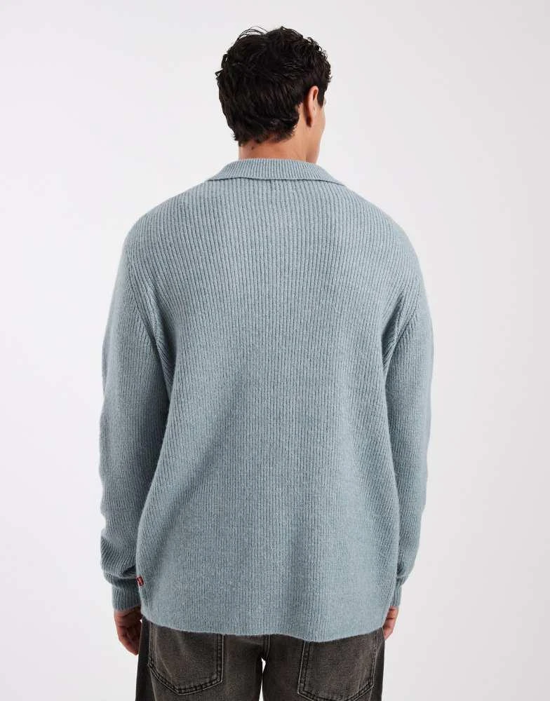 Levi
s Levi
s button down polo jumper in grey 3