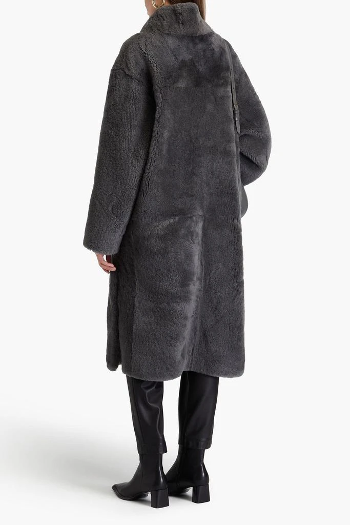 Karl Donoghue Wrap-effect shearling coat 3