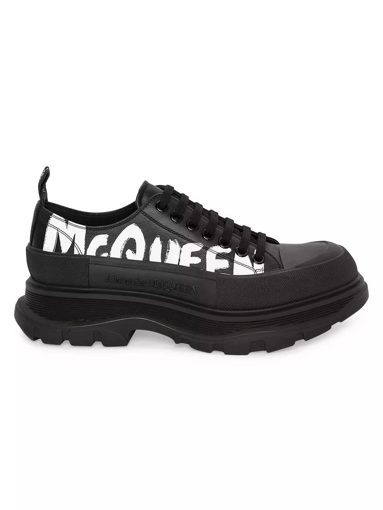 Alexander McQueen Leather Lace-Up Sneakers 1