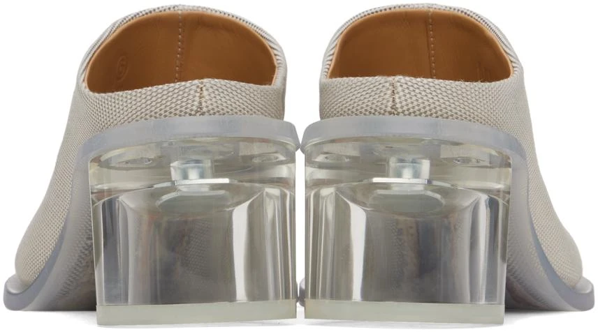MM6 Off-White Canvas Transparent Heels 2