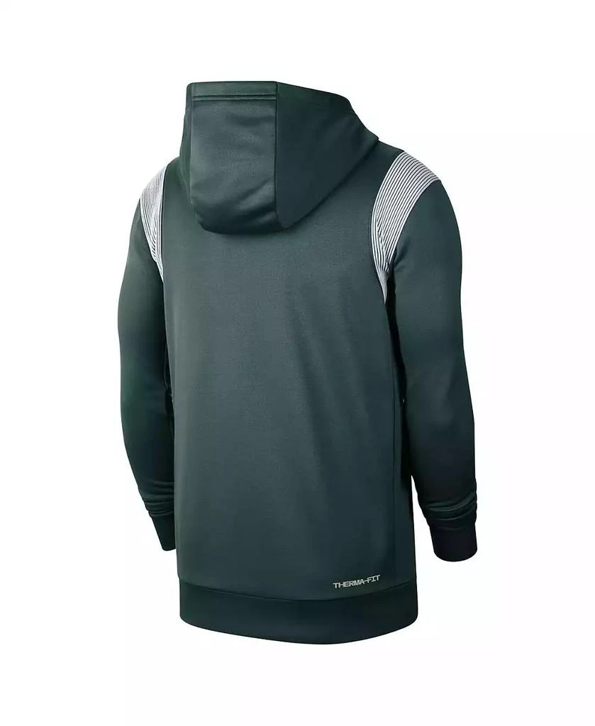 NIKE Men's Green Michigan State Spartans 2022 Game Day Sideline Performance Pullover Hoodie 3
