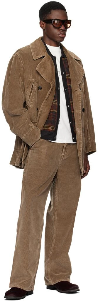 OUR LEGACY Brown Cropped Trench Coat 4