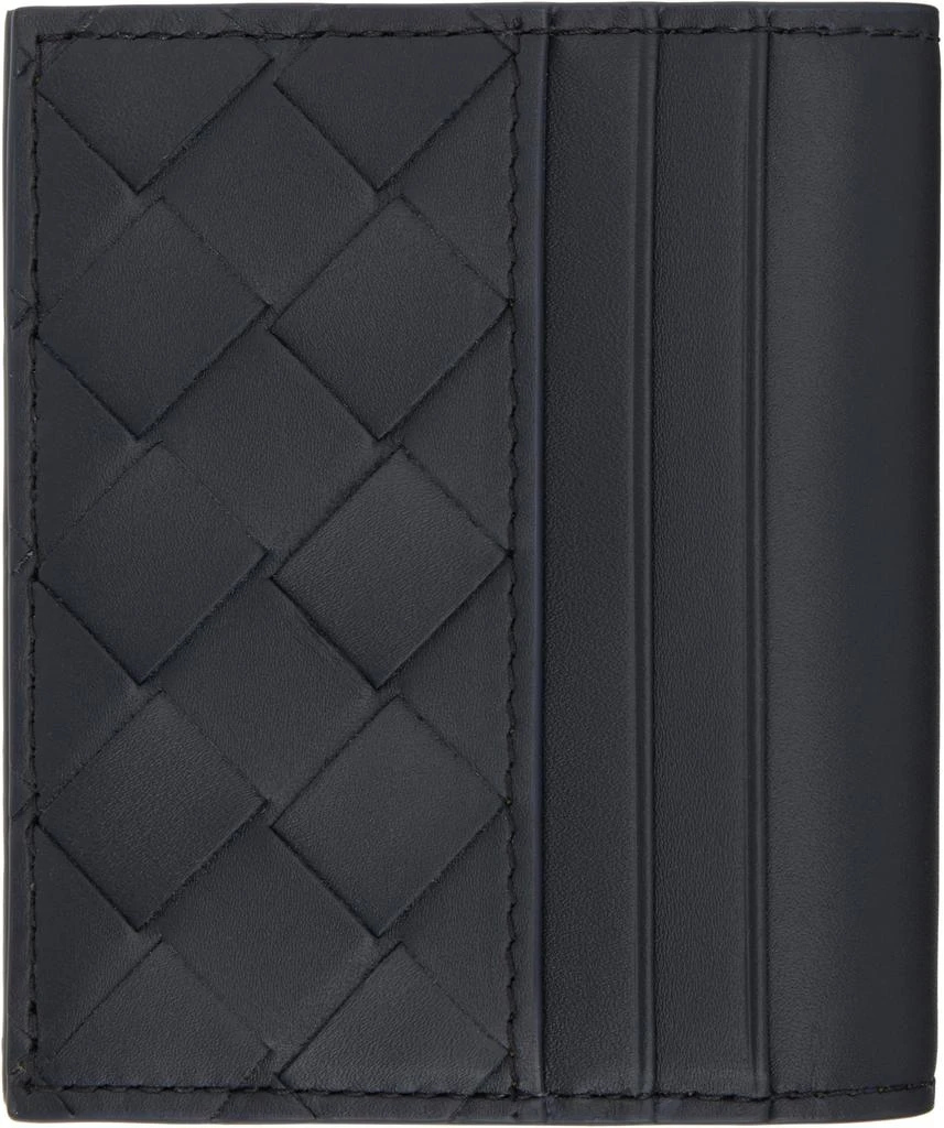 Bottega Veneta Gray Intrecciato Bill Card Holder 2