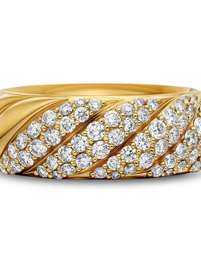 David Yurman Sculpted Cable Band Ring in 18K Yellow Gold 6