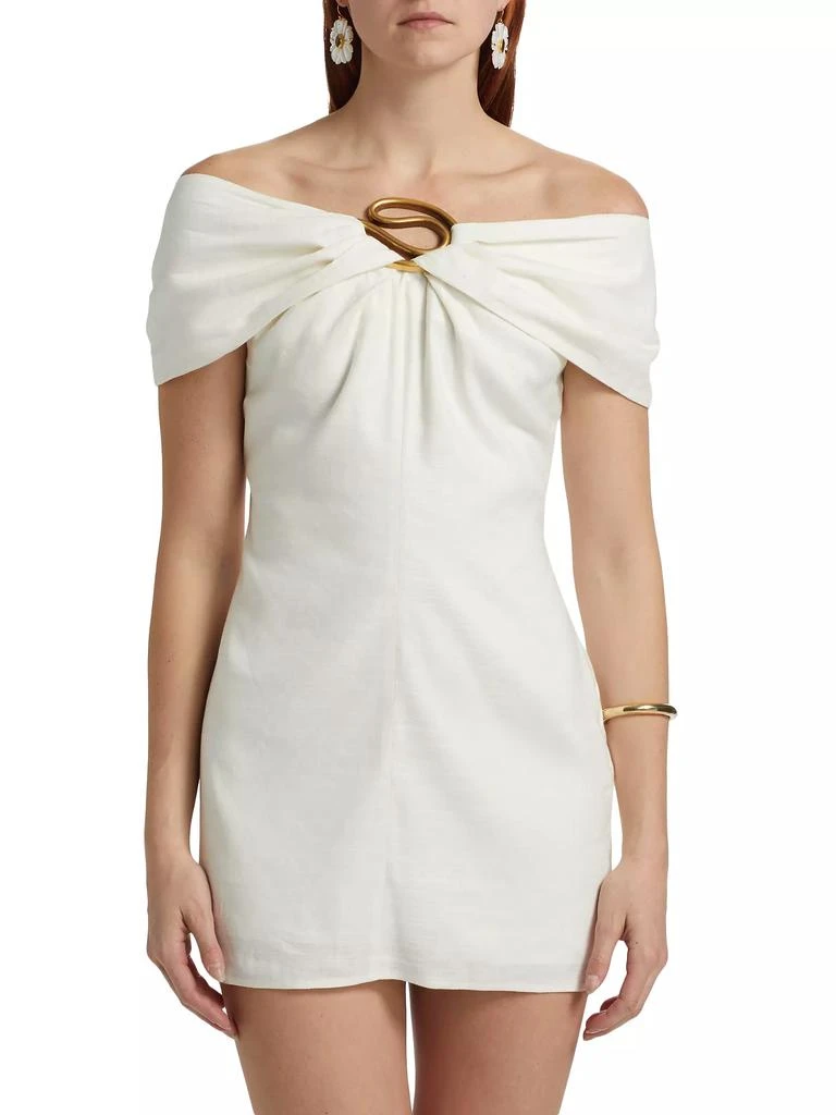 Cult Gaia Sawyer Linen-Blend Minidress 3