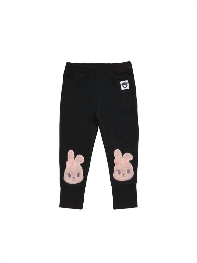 Huxbaby Huxbaby - Kids Girls Fur Bunny Knee Leggings