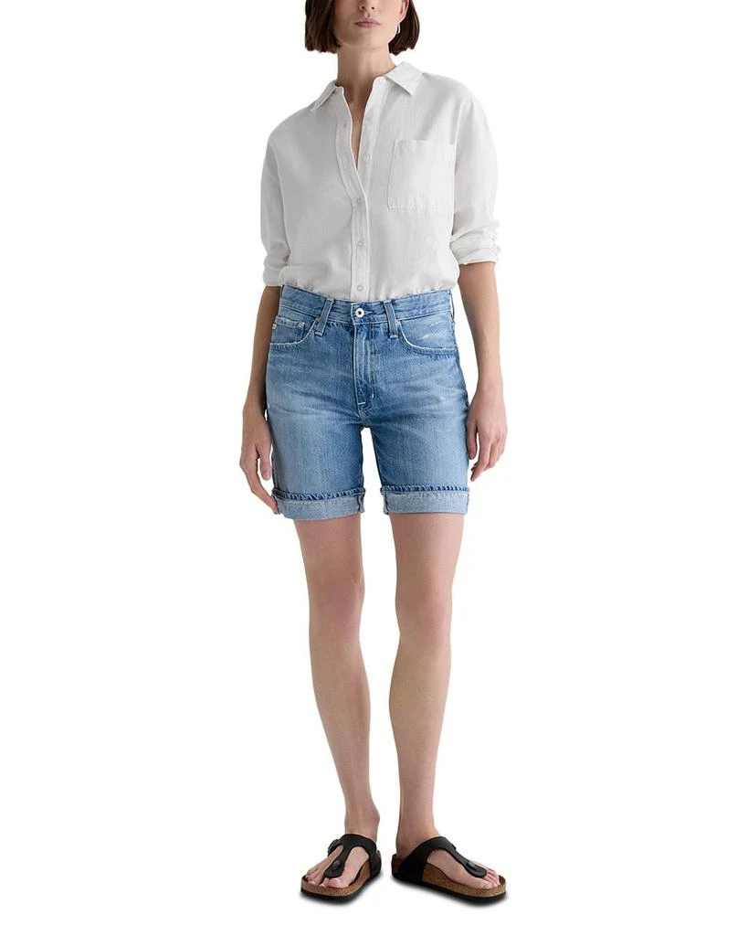 AG Ex Boyfriend Mid Rise Bermuda Shorts in 17 Years Divergent 2