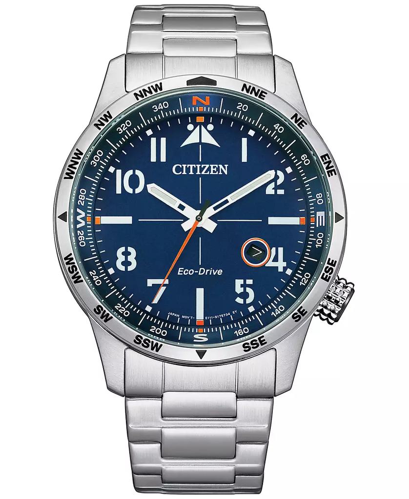 Citizen Eco-Drive Men's Weekender Stainless Steel Bracelet Watch 43mm