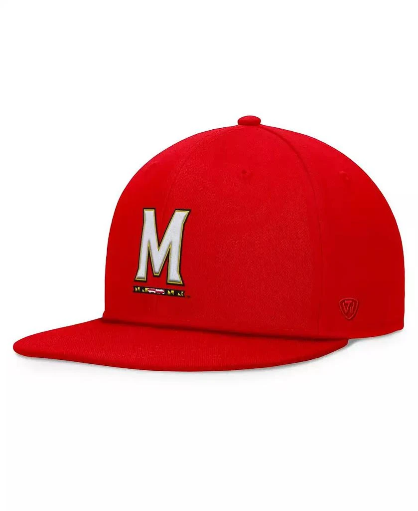 Top of the World Men's Red Maryland Terrapins Fundamental Snapback Hat 1