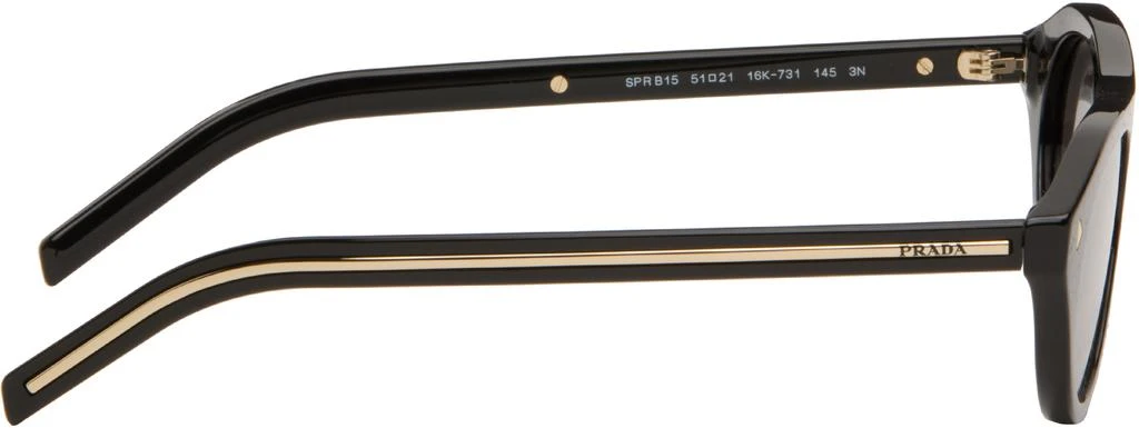 Prada Black Iconic Metal Plaque Sunglasses 2