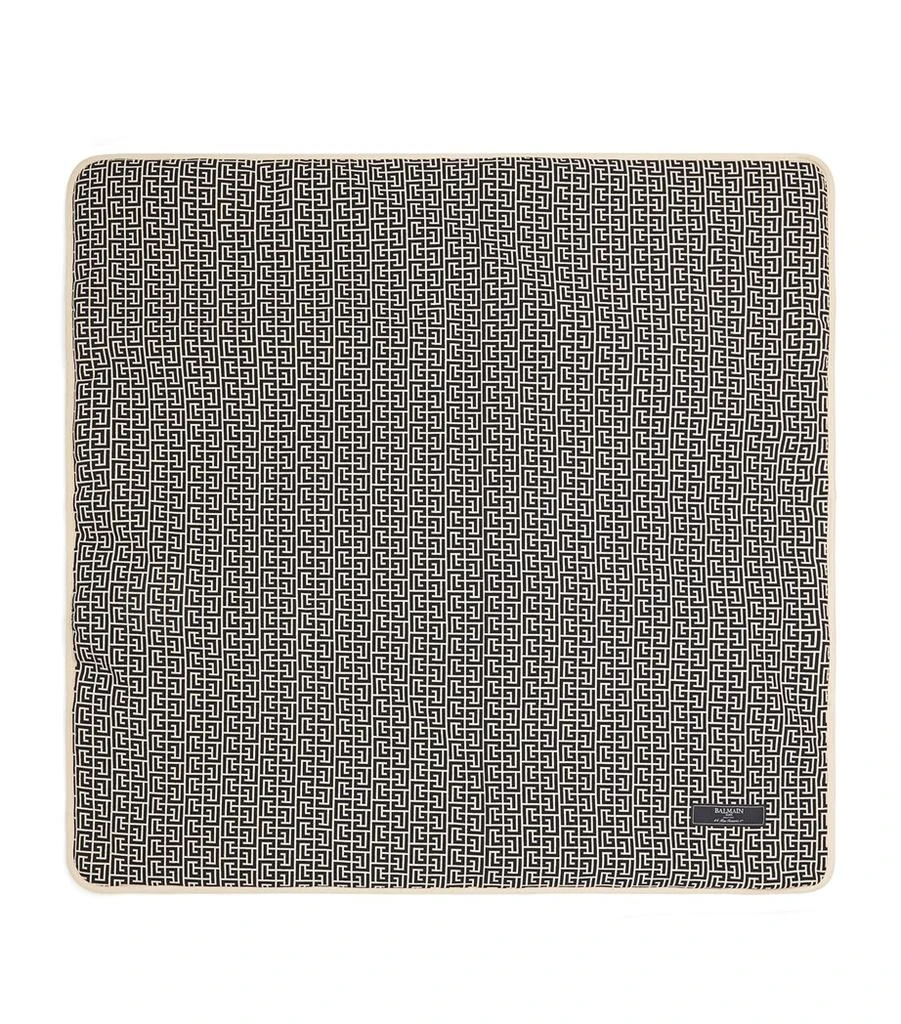 Balmain Stretch-Cotton PB Labyrinth Blanket (80cm x 80cm) 1