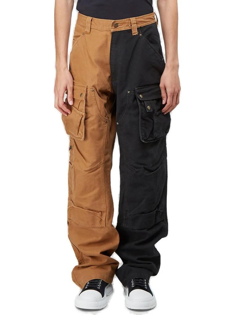 (DI)VISION (DI)VISION Two-Toned Straight-Leg Cargo Pants 1