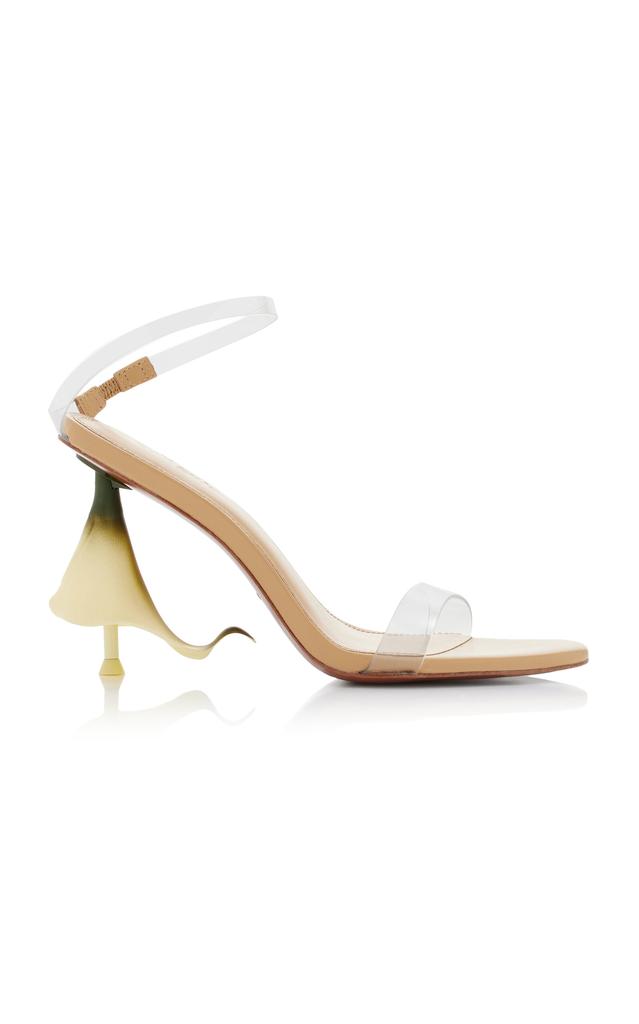 Cult Gaia Cult Gaia - Calista Embellished PVC And Leather Sandals - Clear - IT 37.5 - Moda Operandi