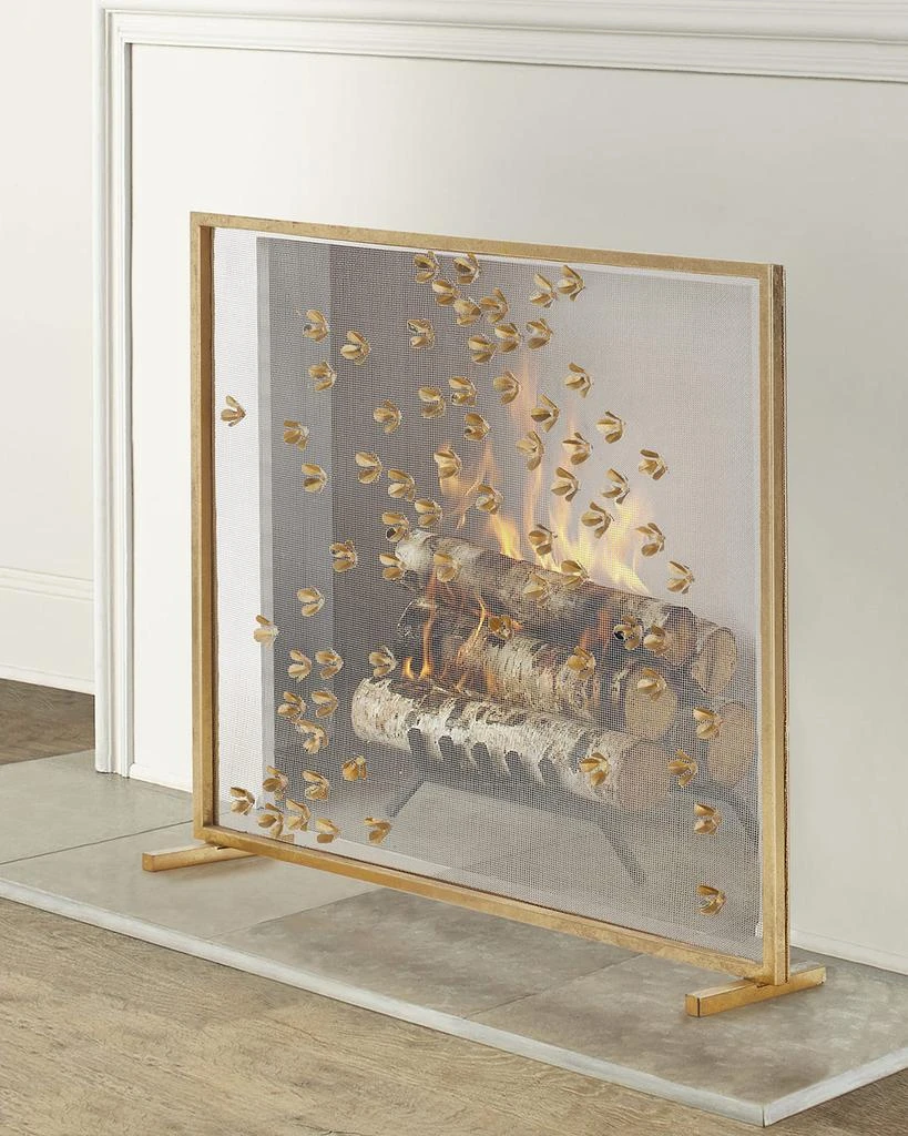 Global Views Fleur Fireplace Screen 1