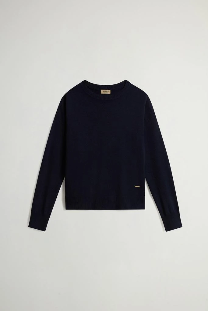 Woolrich Crewneck Sweater in Virgin Wool and Cashmere Blend - Women - Pink 5