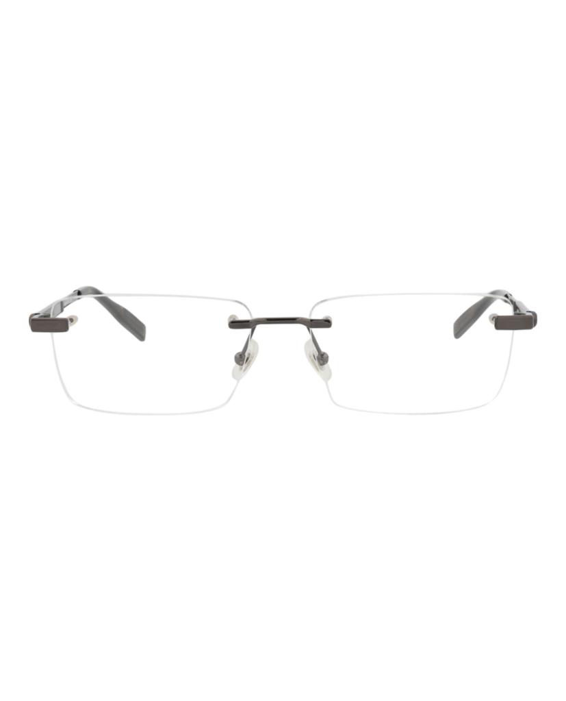 MontBlanc Square-Frame Metal Optical Frames