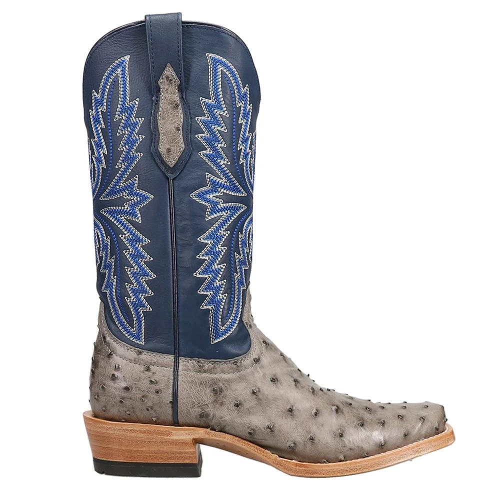 Ariat Futurity Relentless Buckles Ostrich Square Toe Cowboy Boots 1