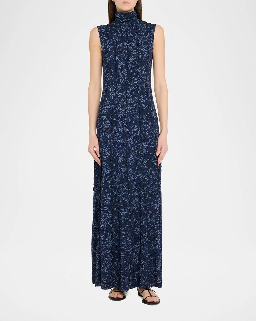 Proenza Schouler Valentina Printed Jersey Turtleneck Maxi Dress 2