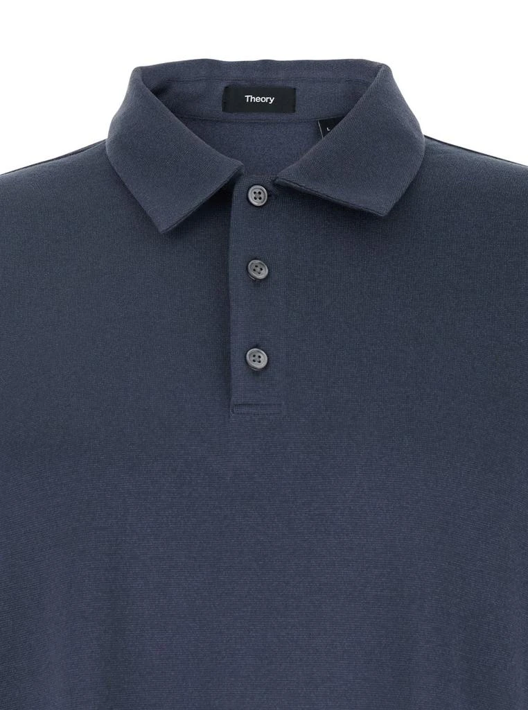 Theory Theory Bron Short Sleeved Knitted Polo Shirt 3