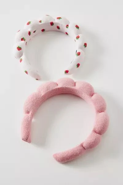 Célavi Célavi X Strawberry Shortcake 2-Piece Spa Sponge Headband Set 1