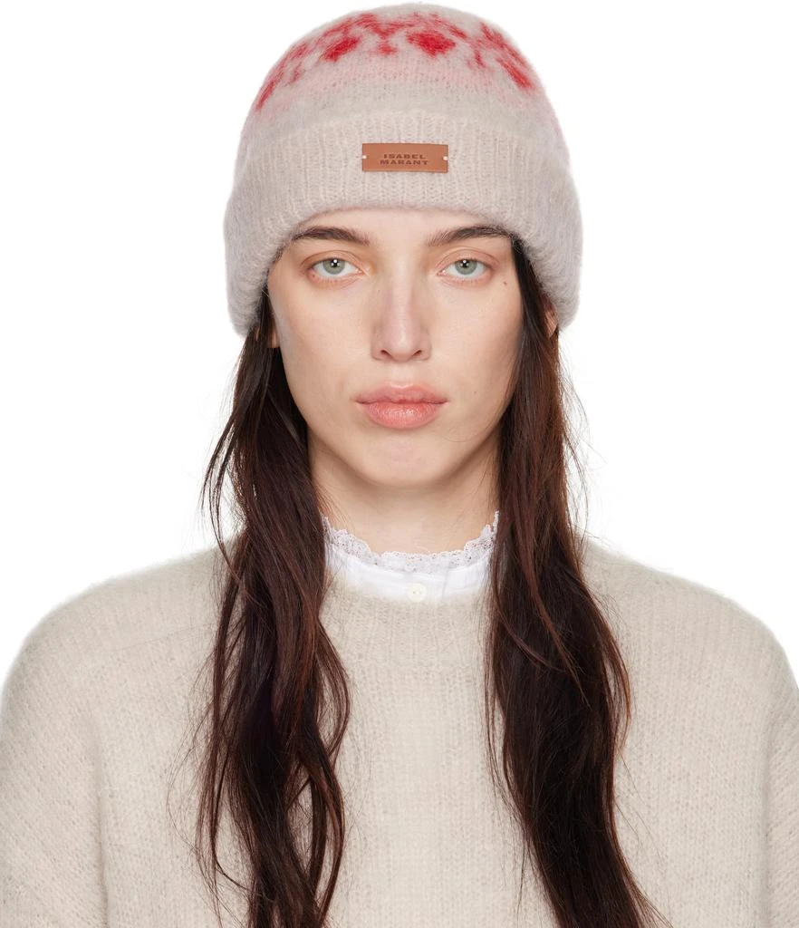 Isabel Marant Pink and Beige Cap Isabel Marant Pink Tyron Cap Isabel Marant main image 2