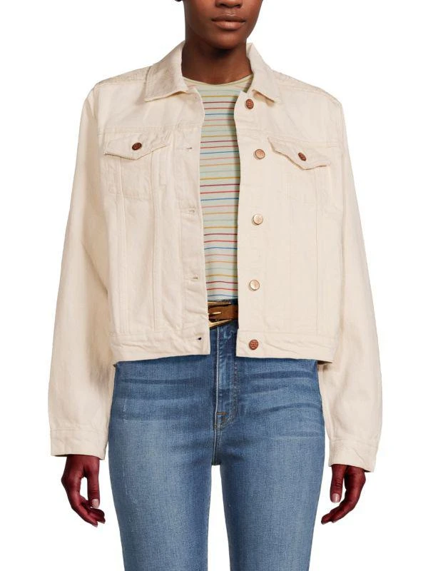 Marine Layer Embroidered Denim Jacket 1
