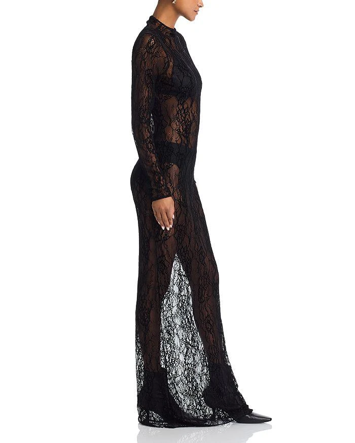 Good American Long Sleeve Lace Gown 5