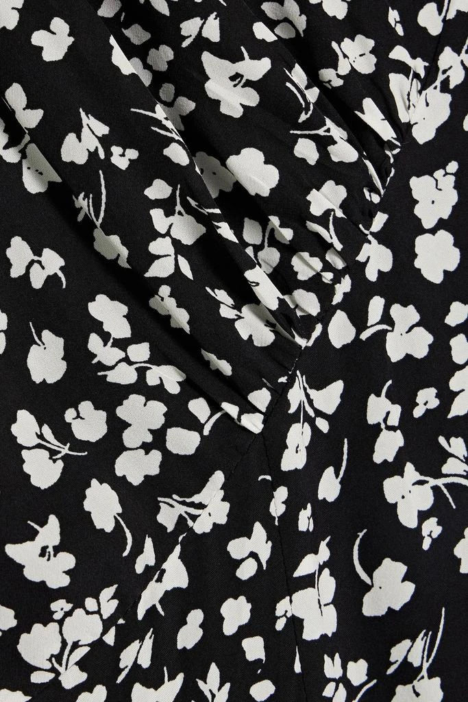 Solid & Striped The Calais ruffled floral-print crepe de chine midi dress 4