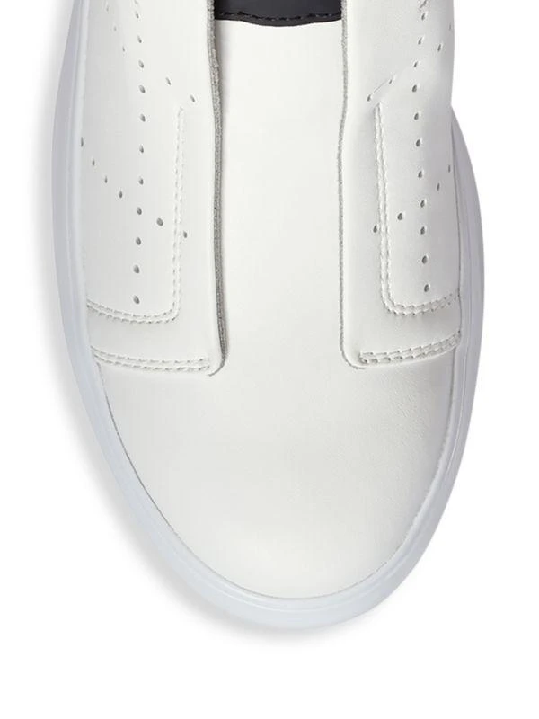 Karl Lagerfeld Paris Perforated Leather Slip-On Sneakers 4