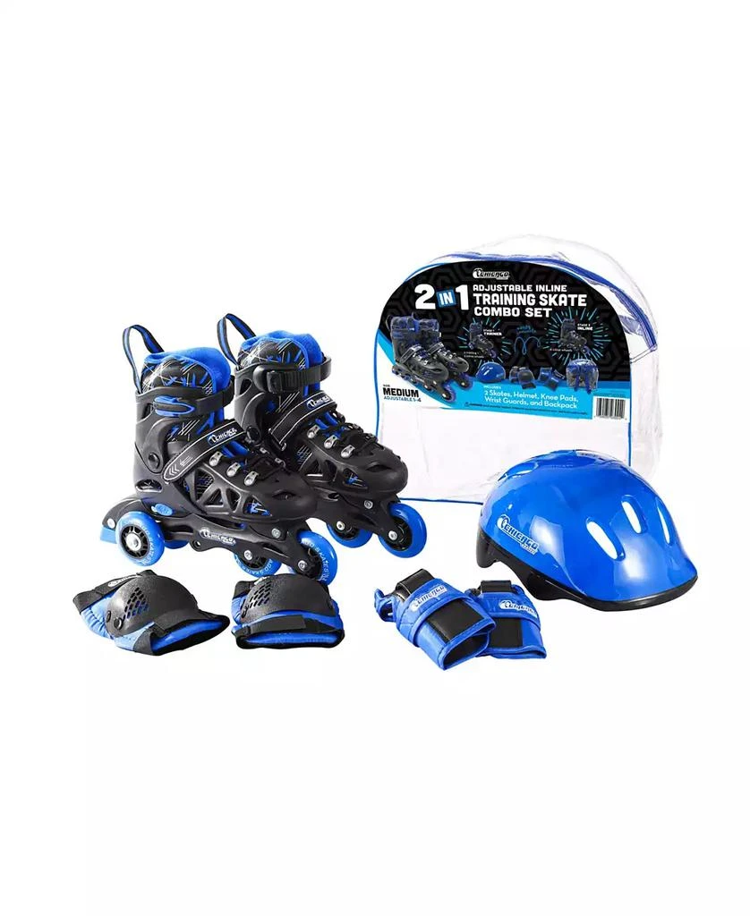 Chicago Skates Chicago Adjustable Inline Training Skate 8pc Combo Set - Size S (J10-J13) 1