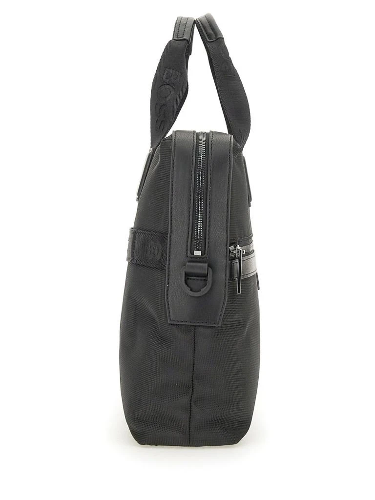 Hugo Boss Boss Hugo Boss Ray Logo Embossed Zipped Laptop Bag 3