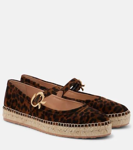 Gianvito Rossi Leopard-print suede espadrilles 1