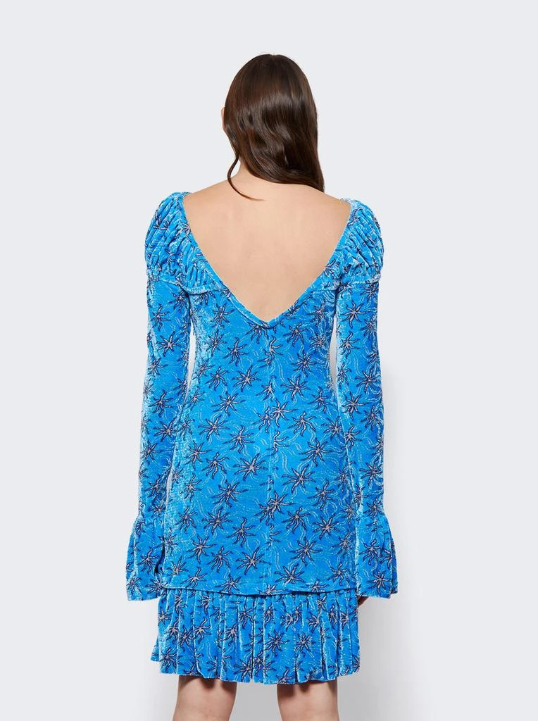 Rabanne Long Sleeve Velvet Mini Dress 2
