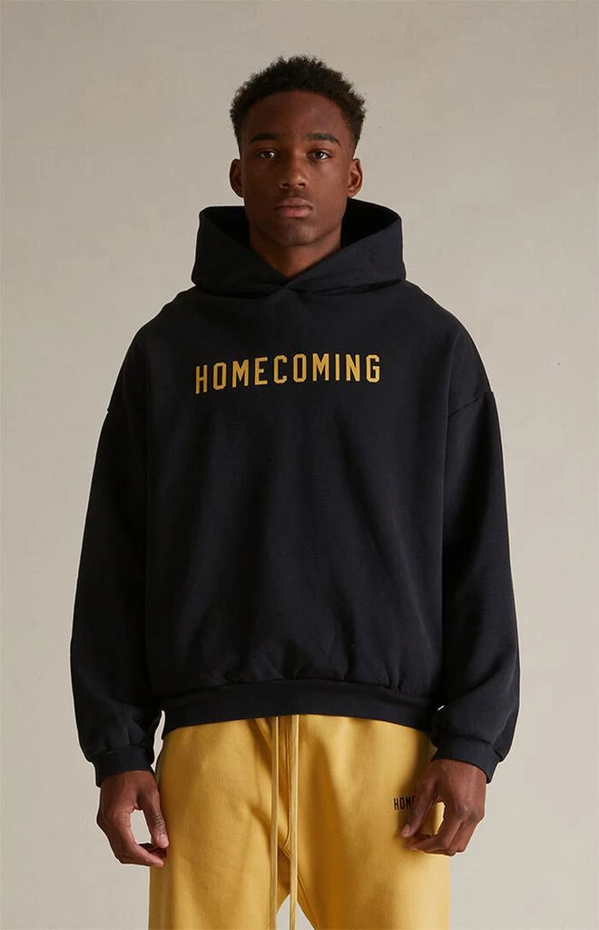 Essentials Black Heavy Fleece Hoodie 2