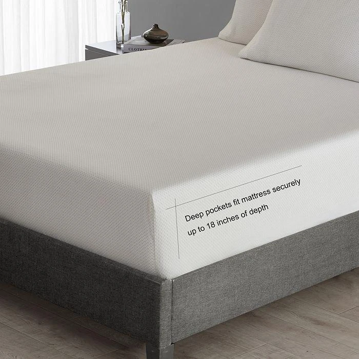 Vera Wang Lace Natural CVC Sateen Sheet Set, King 6