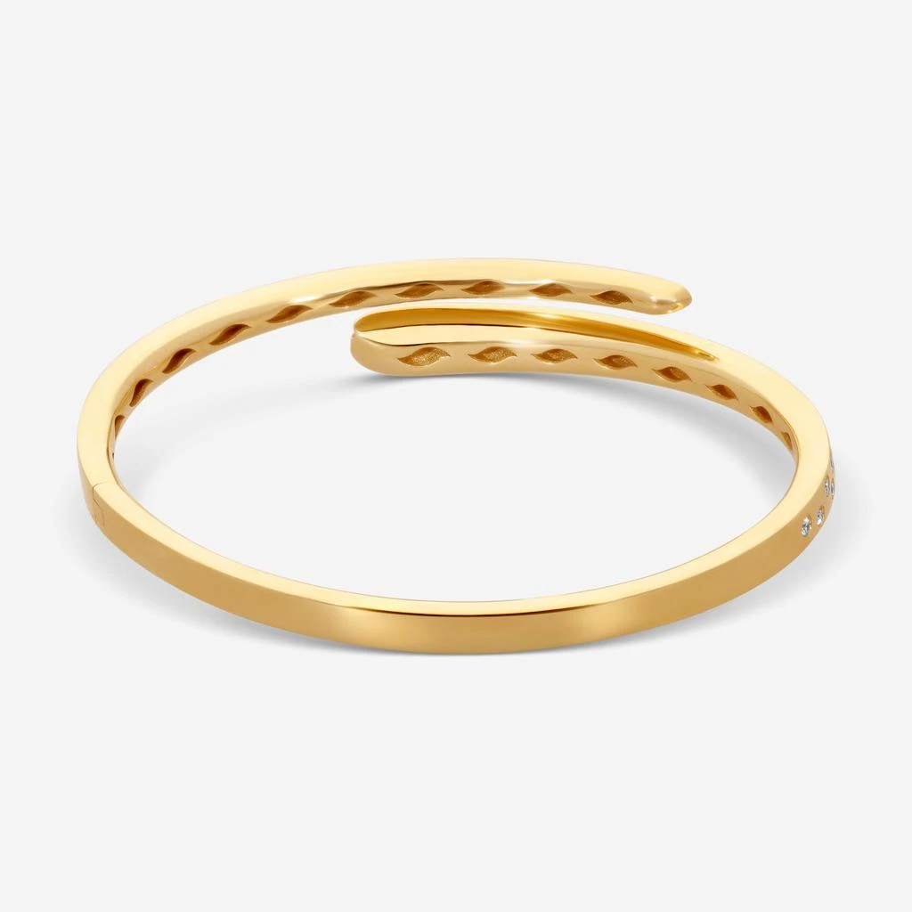 Crivelli Crivelli 18K Yellow Gold Diamond Open Bangle Bracelet B0253E 4