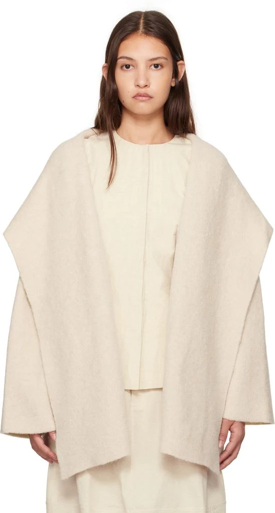 LAUREN MANOOGIAN Off-White Double Face Coat 1