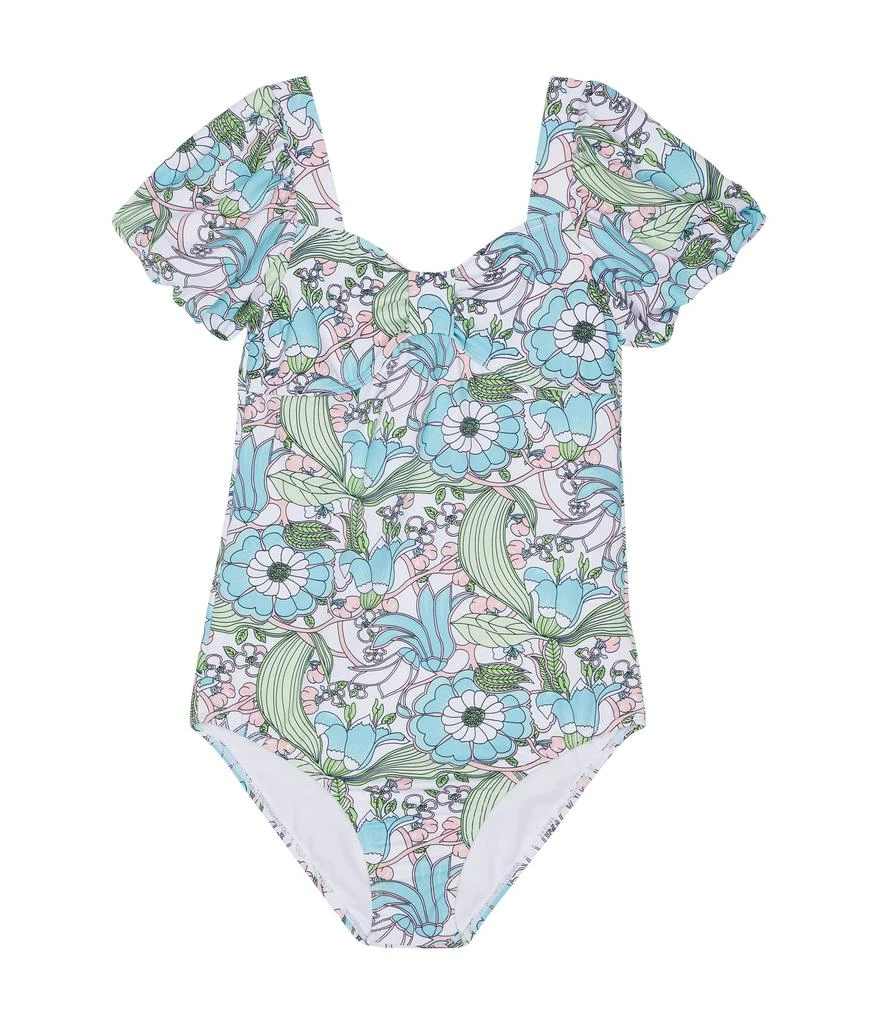 Janie and Jack Retro Print One-Piece Swimsuit (Toddler/Little Kids/Big Kids) 1