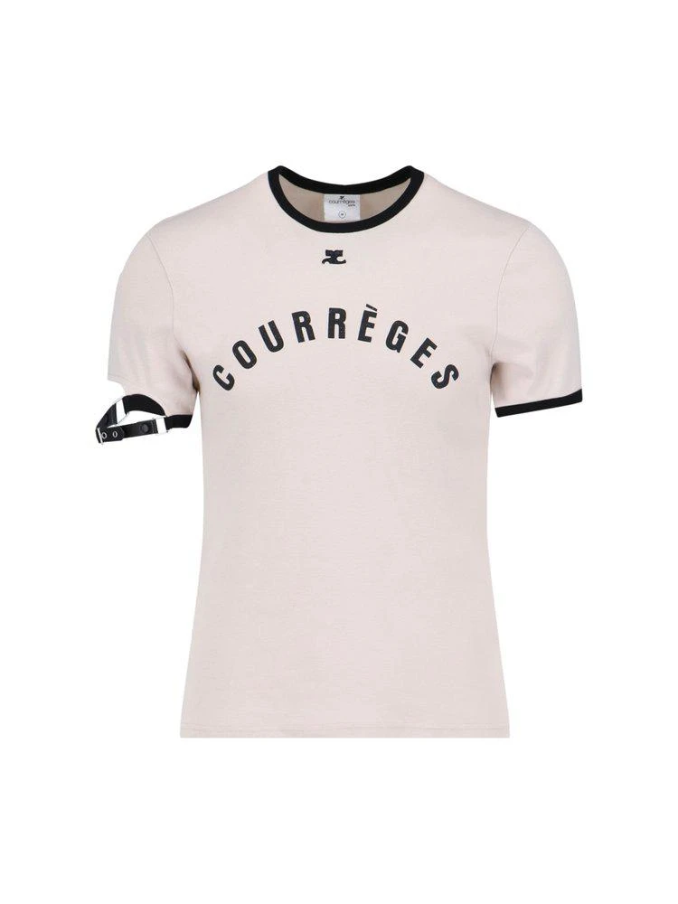 Courrèges Courrèges Buckle Contrast Printed T-Shirt 1