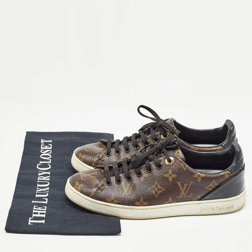 Louis Vuitton Louis Vuitton Brown Monogram Coated Canvas Frontrow Low Top Sneakers Size 38 9