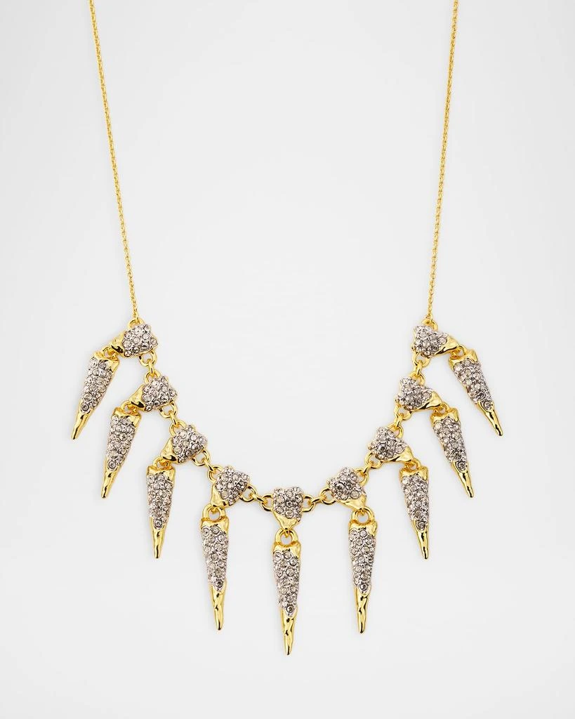 Alexis Bittar Solanales Crystal Spear Fringe Necklace