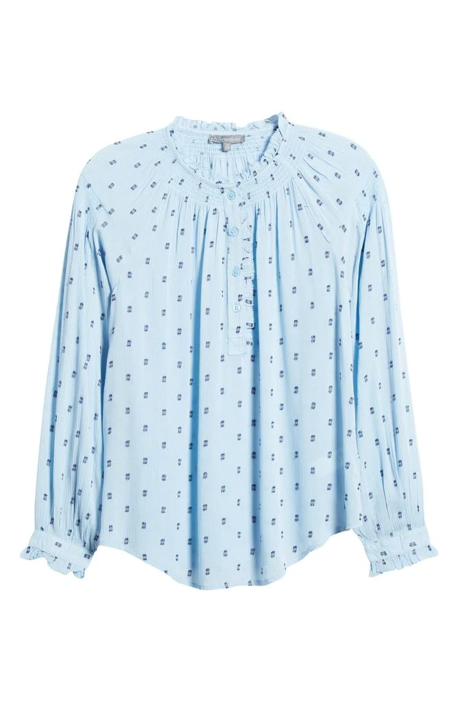 Wit & Wisdom Smocked Print Top 5