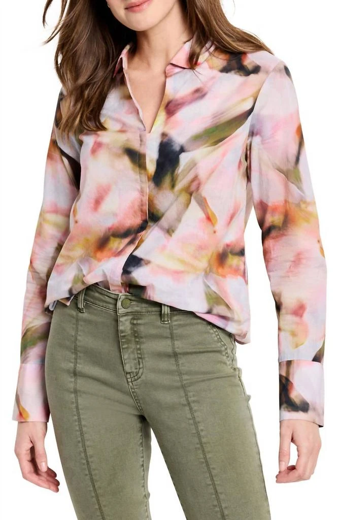 NIC+ZOE Nic + Zoe - Women's Shona Smokey Petals Top