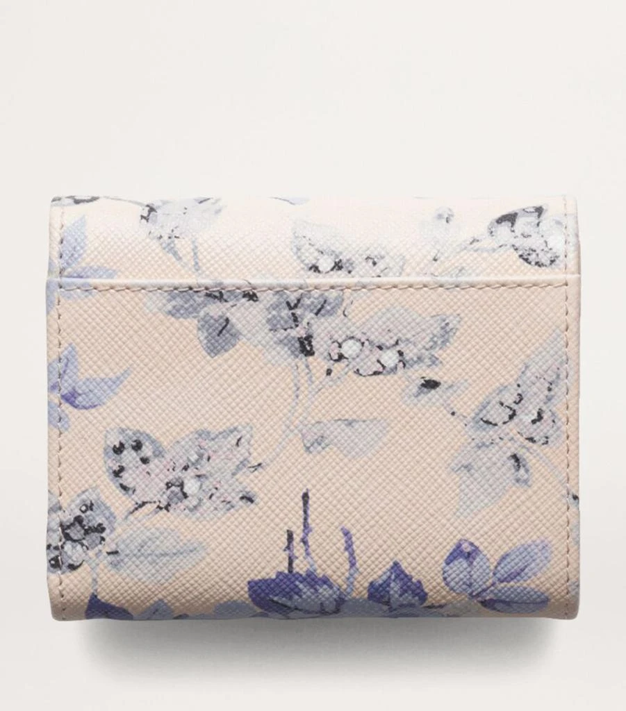 Prada Saffiano Leather Floral Print Wallet 3