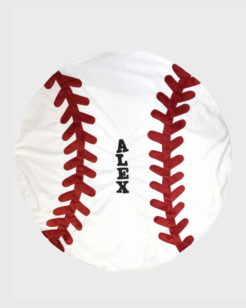 Boogie Baby Personalized Baseball Blanket