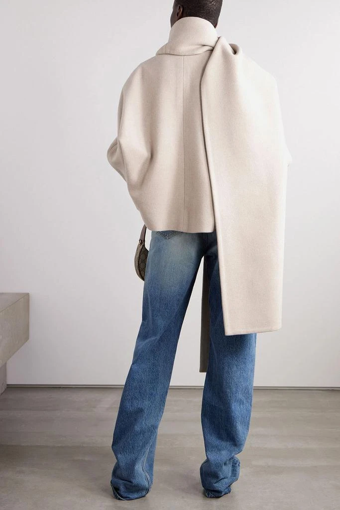 BOUGUESSA Tamuna wool-blend jacket and scarf 3