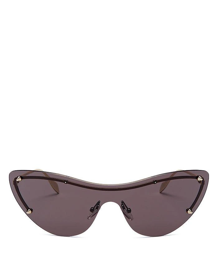 Alexander McQueen Studded Shield Sunglasses, 99mm 4