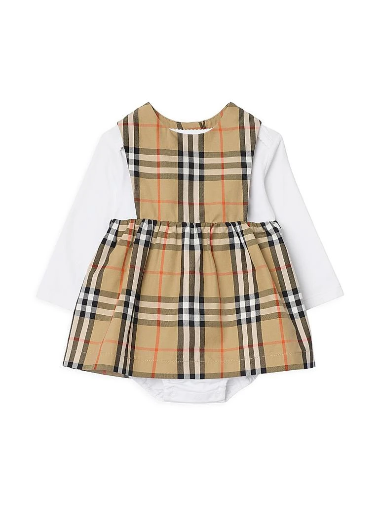 Burberry Baby Girl
s Halima Check Dress, Bodysuit 
Hat Set