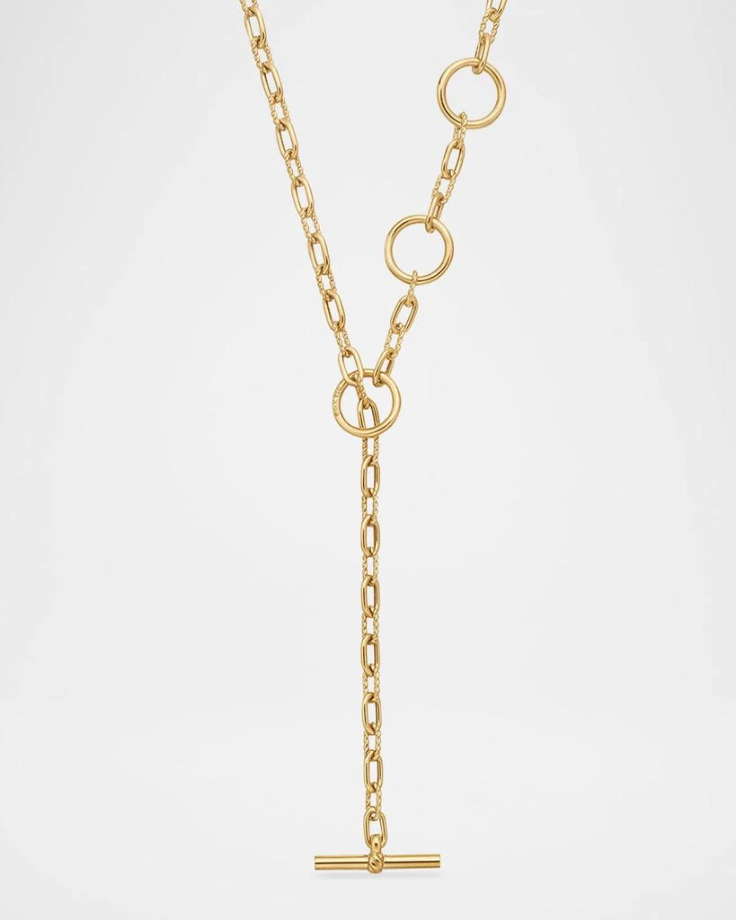 David Yurman DY Madison Three Ring Chain Necklace in 18K Gold, 3.9mm, 20"L 7