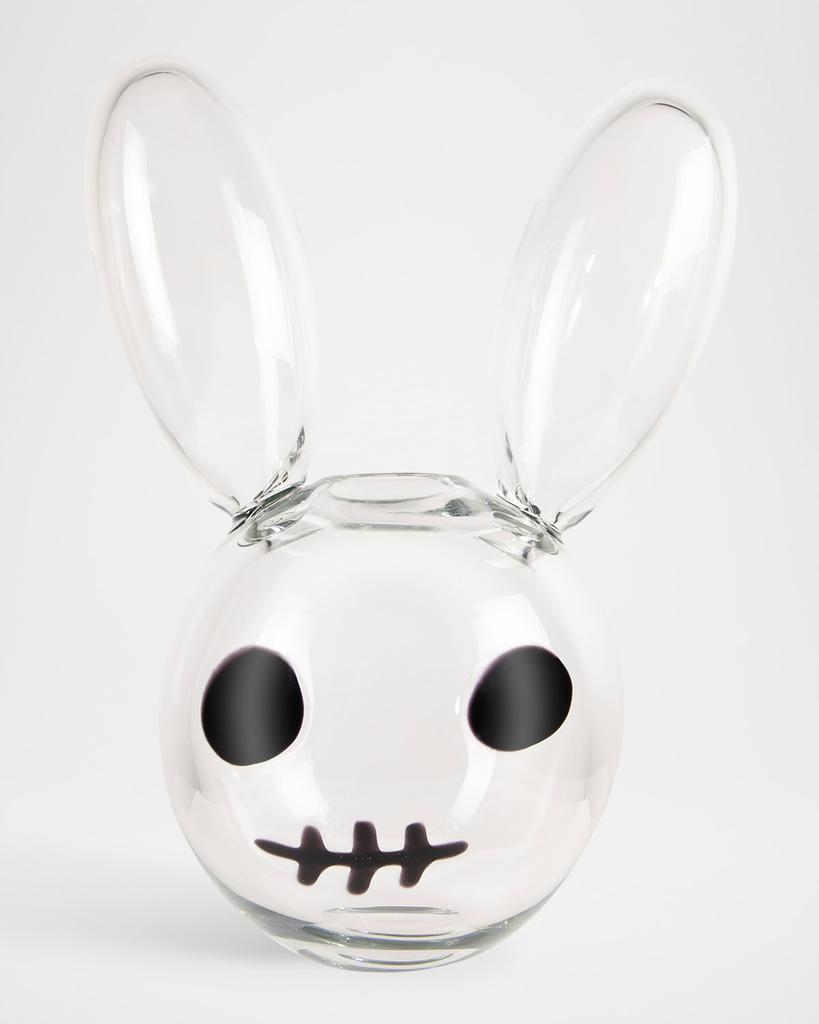 Kosta Boda "What's Up?/Clearly Rabid" Large Rabbit Sculpture